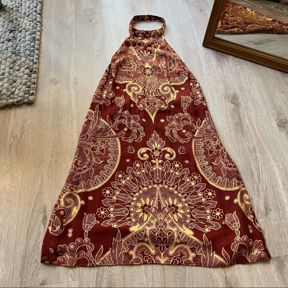 Urban Outfitteres Catalina Printed Halter Dress